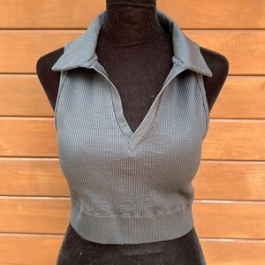 Sporty Cider SEAMLESS COLLAR SOLID ACTIVE BRA